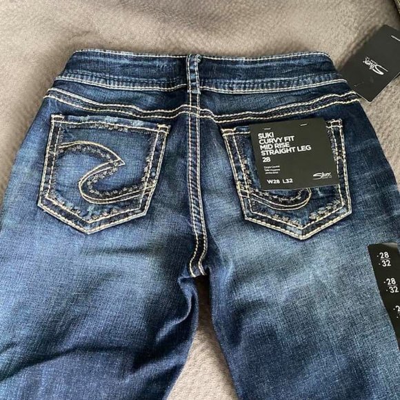 Silver Jeans Suki Mid Rise Curvy Fit 28/32 - Picture 6 of 9